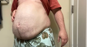 A couple stills from more slow motion belly play part 1