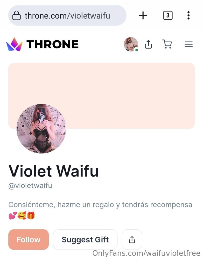 Hice una lista de deseos en throne puedes enviarme regalos dinero 