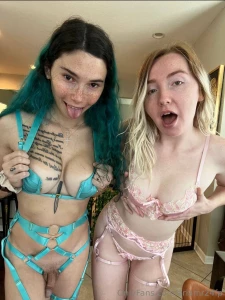 Trans girl fucks her redhead gf on live stream https onlyfans com part 1
