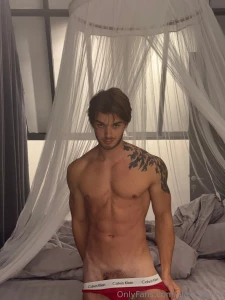 On the bed half-exposed want to see the rest i m in the mood to