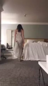 Regular evening dress take off those uncomfortable underwear and feel