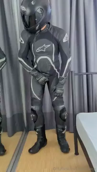 Lycra underneath leather on top hours of riding and just one thing on 