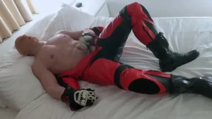 First i put on his skin then his face and finally i top it up with his