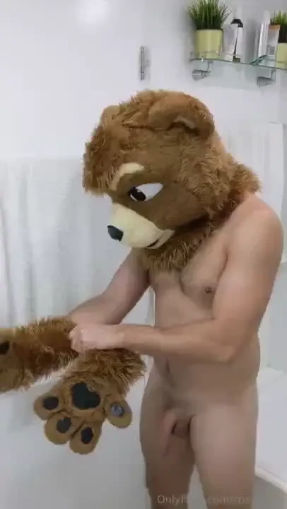 Did you ever feel like you need to shed some fur this teddy bear 
