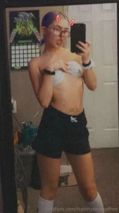 Itty bitty titties all for you handsome psst subscribe to my vip part 2