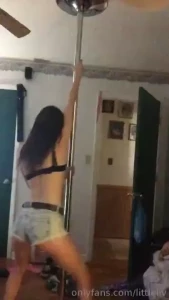 Lil bit of pole work before i tackle today s chores happy sunday