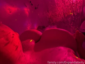 Getting all steamy and soapy with my galaxy light to set the mood and