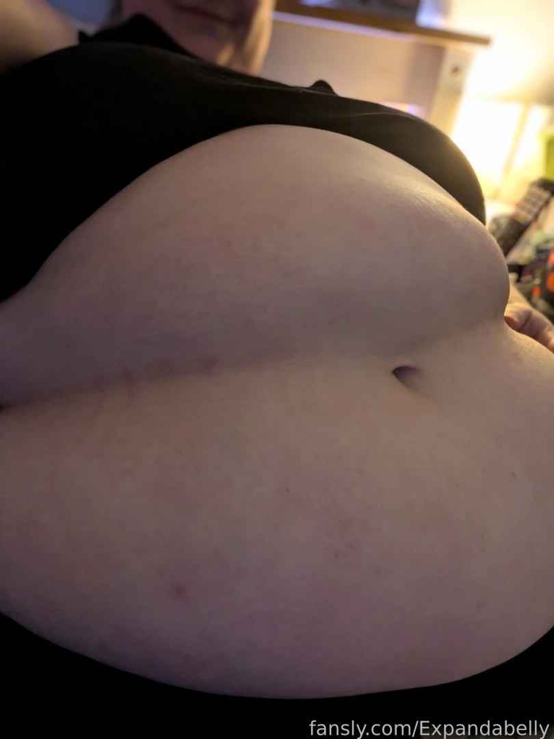 Fattened up nicely bulging belly wide spreading bum soft rolls feedee part 1 