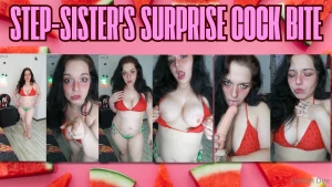 Step-sister s surprise cock bite you re in for a world of trouble when