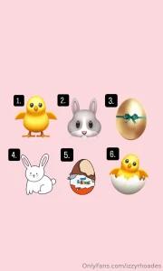 Happy easter pick a number tip 20 and dm me which number you want to