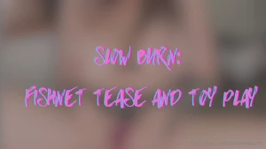 Join me for a sensual striptease as i slip into my favorite fishnets