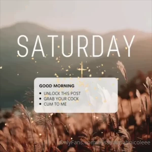 Happy saturday unlock to cum