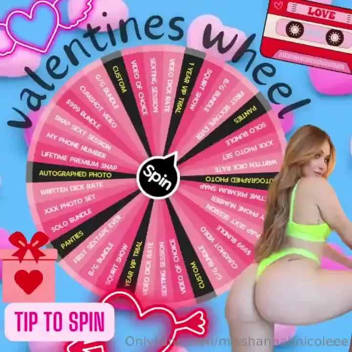 Hannah s wheel of fortune valentine s edition will you be my valentine 