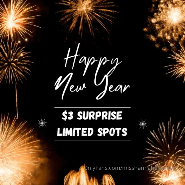 New years surprise limited spots 