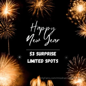 New years surprise limited spots