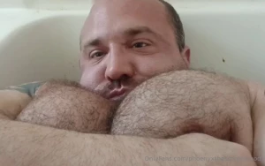 Self pec worship flexing coaxing pecs to grow and grow part 2