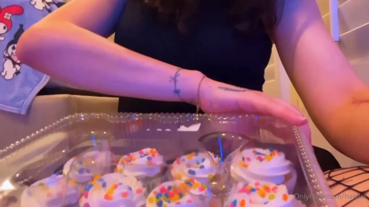 Feeling naughty and sitting on cupcakes my whole ass is covered in 