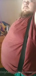 Had to wear an old 7xl shirt was like spandex on me part 1