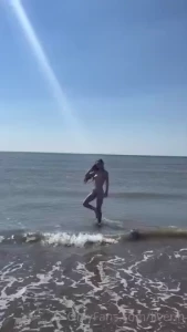 I love feeling a sea breeze across my whole body and running naked so