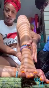 Solo foot worship gets a little kinkier than expected and ended with