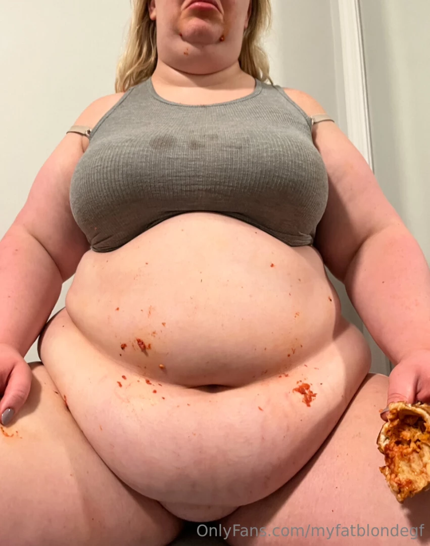 Constantly pushing the limits of how she can eat the most food in the part 1 