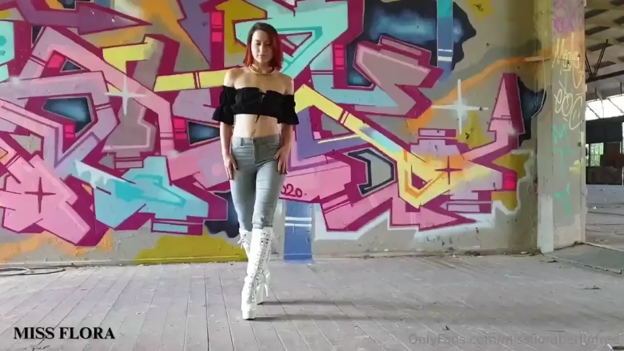 Boots amp tight jeans videopack walking around in in a lost place part 1 