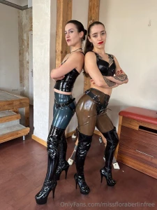 Could you handle two latex and pvc clad mistresses my new video with