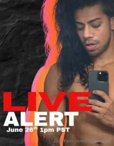 Hello sexy ppl i m going live at june 26th 1pm pst i m so excited