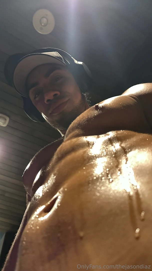 Dripping sweat and muscles flexing post gym grind how do you cool down 