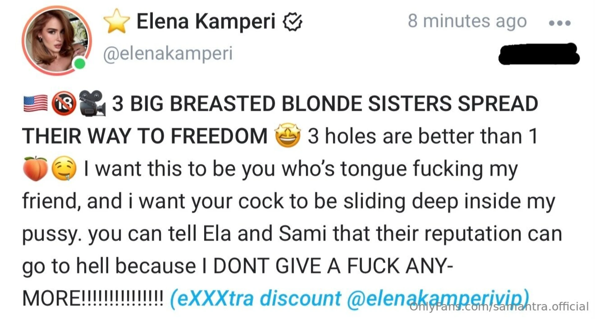 Freedom spread collab elenakamperivip https onlyfans com 