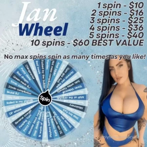 Ready to refill your spankbank for the year spin my january wheel can