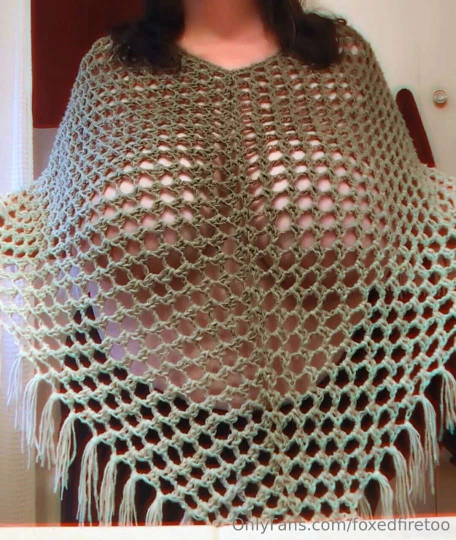 I finished my poncho 