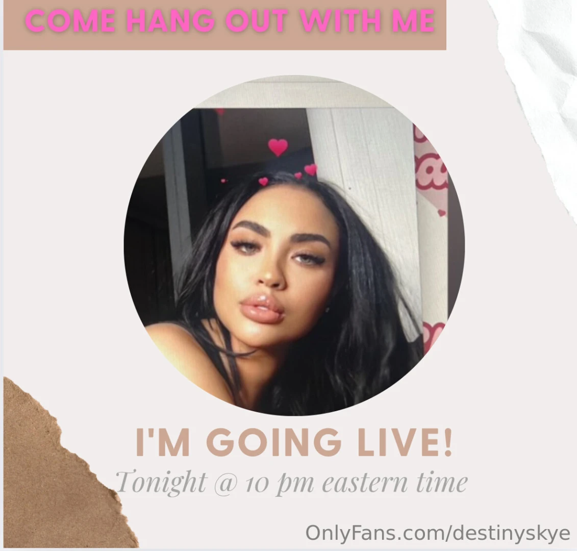 Im live tonight 10 pm eastern time free to enter for the next couple 