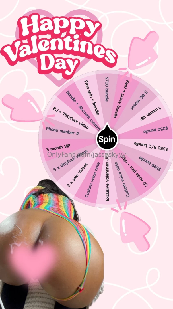 Valentines wheel spin 1 spin 15 2 spin 25 3 spin 35 