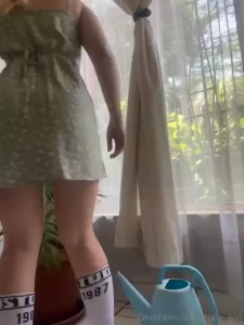 Just taking these off so i can water my plant better things get so wet part 1