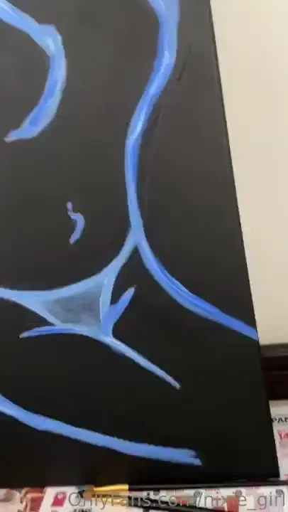 Think next time i should put paint on me and sit of the canvas what do part 3 