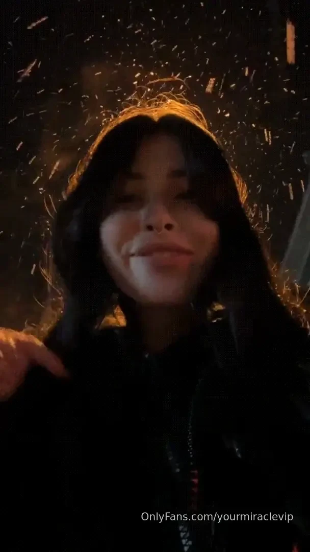 Embracing the first snow with a smile 