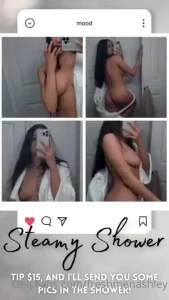 Steamy shower tip 35 and i ll send you some pics and videos in the part 1