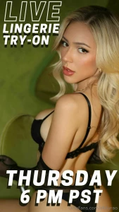Live lingerie try-on haul thursday 6 pm i haven t gone live in