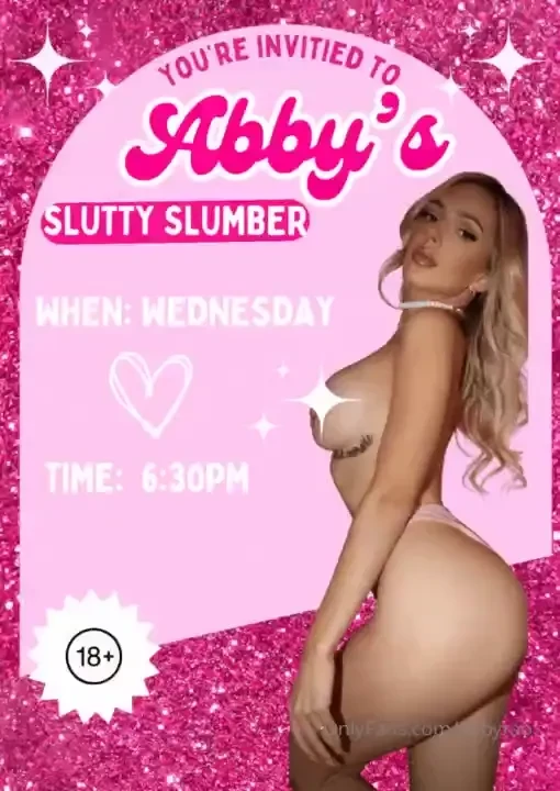 Abby s slutty slumber but we won t be getting any sleep if you were 