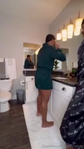 Just finished showering but i couldn t keep my hands to myself