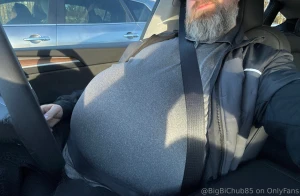 Big belly daddy on his way home from work who wants to rub my belly part 2