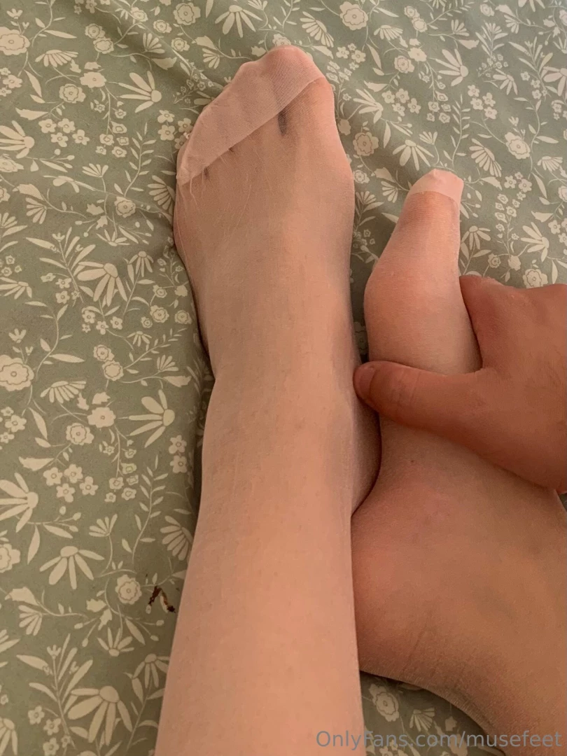 My handsome husband touching my feet he loves it part 1 