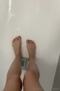 1 45 minutes of my feet in the shower plus my beautiful legs