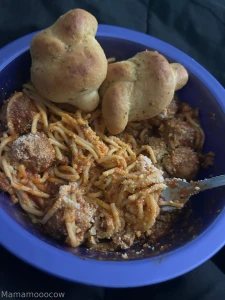 Spaghetti tonight i wanted to make homemade meatballs but i could part 1