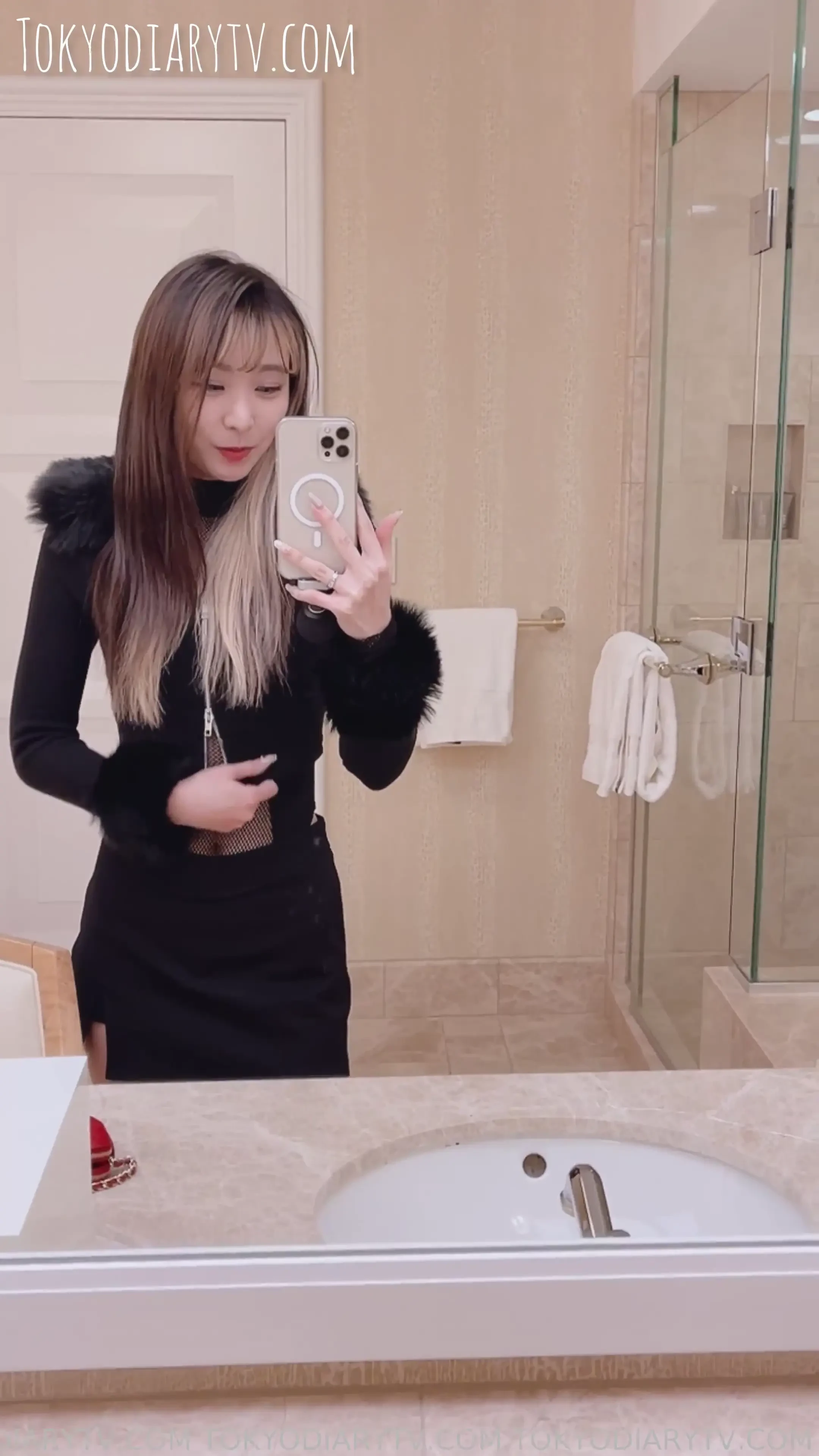 A naughty time before going to a xmas party dildo asian japanese pov 