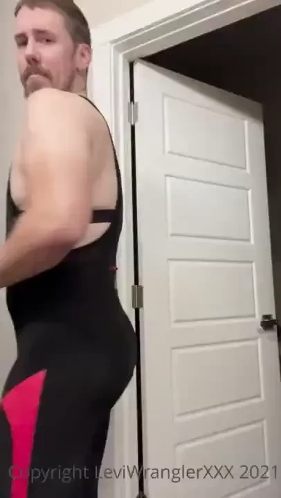 Undressed after bike ride 