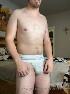 Cock stuffed jock