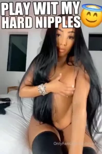 Twistin my hard nipples i m horny asf and naked asf just waiting for