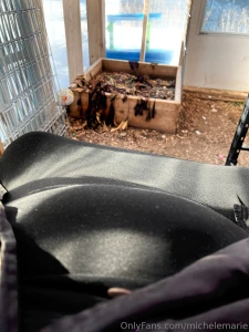 Soaking up some sunshine in my greenhouse with my expanding bump 33 part 3
